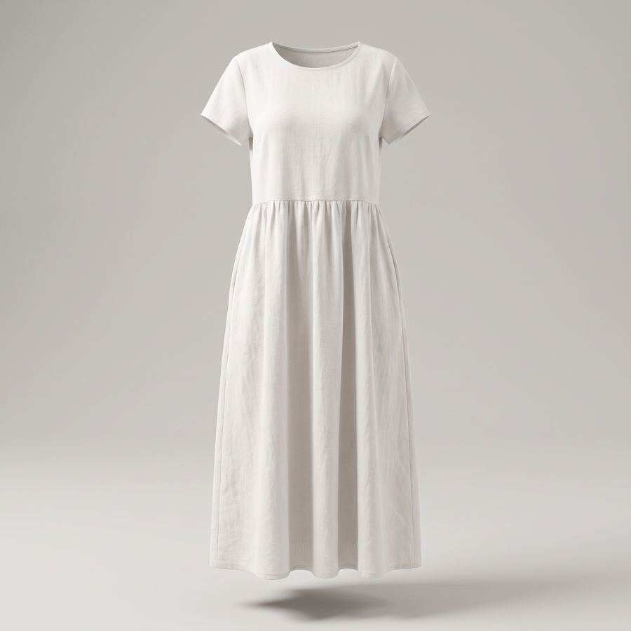 AVA LUXE FLUID MIDI DRESS