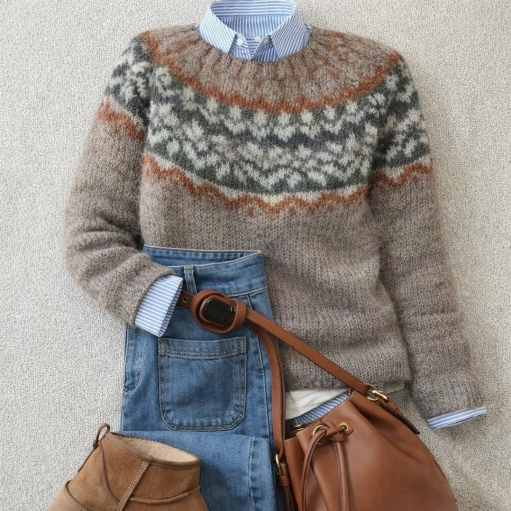 Simona - Chic Vintage Knit Sweater