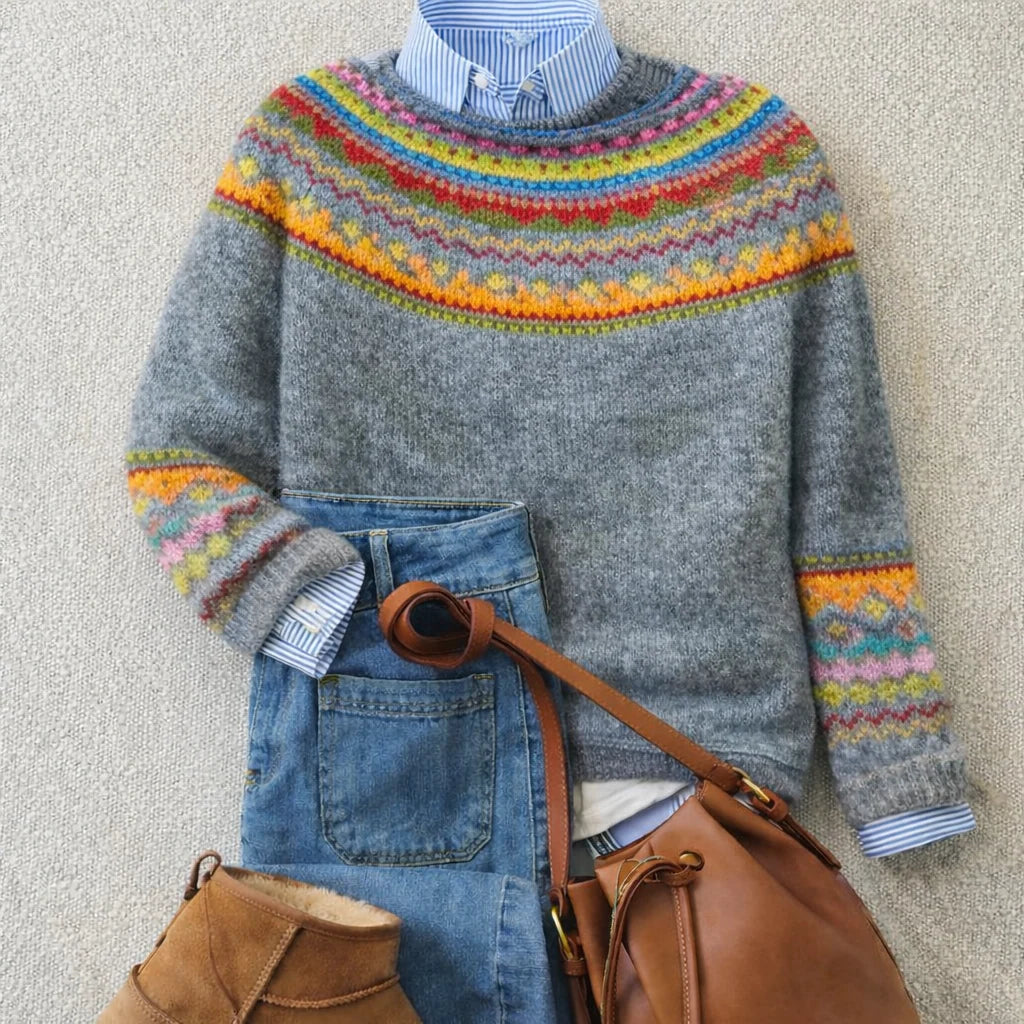 Simona - Chic Vintage Knit Sweater