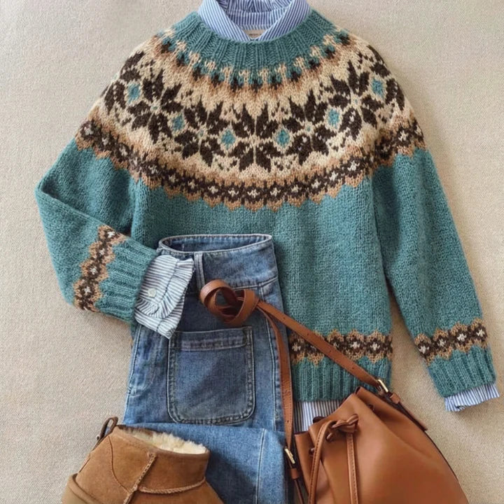 Simona - Chic Vintage Knit Sweater