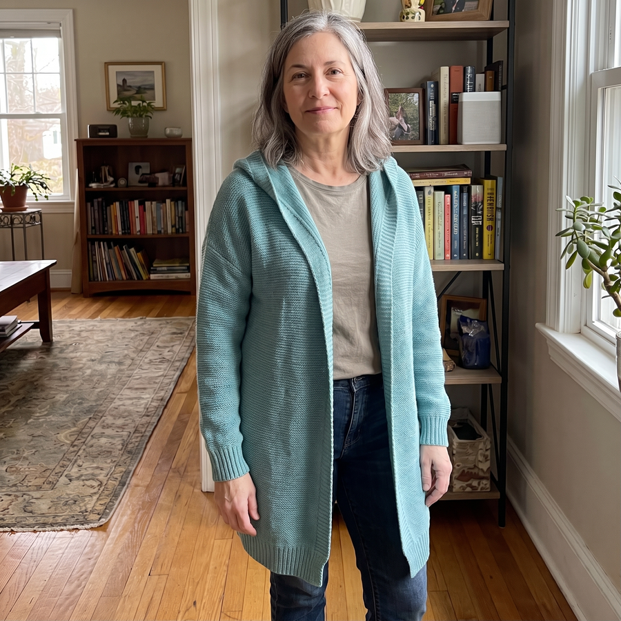 VALENTINA ROSSI LOOSE KNIT CARDIGAN